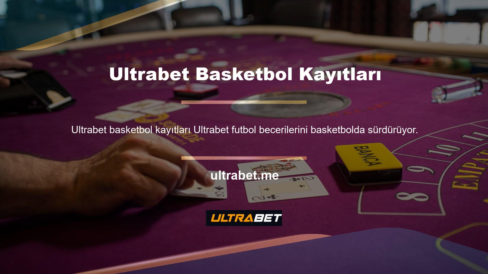 Ultrabet basketbol kayıt bahsi