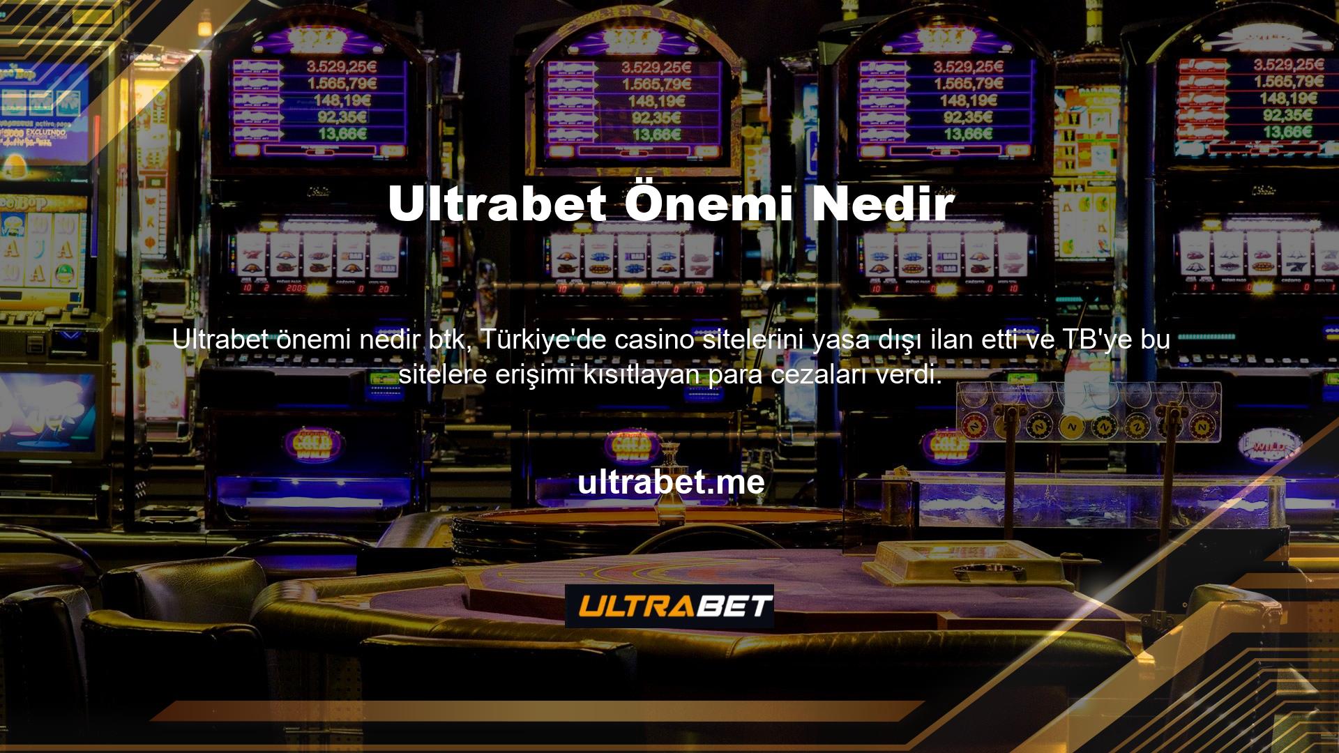 BTK yasağı, yüzbinlerce oyuncuya ve önemli işlem hacmine sahip en büyük çevrimiçi casino platformu Ultrabet üyelerine 7/24 hizmet verirken giriş adresini Ultrabet